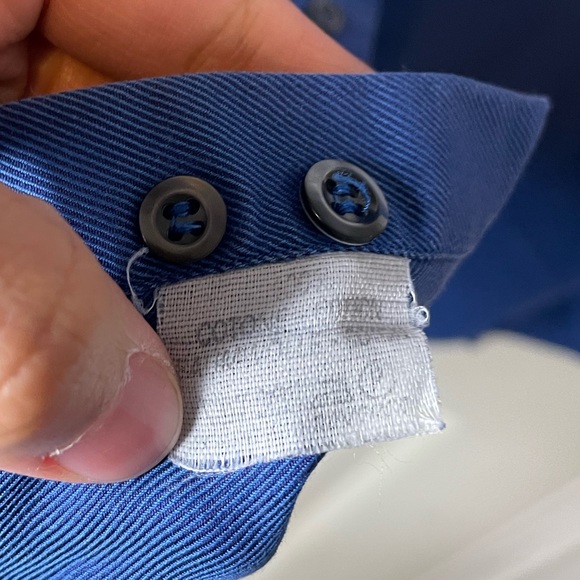 Giorgio Redaelli 43/17 button down shirt blue euc - Picture 4 of 7